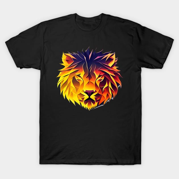 Burning Lion T-Shirt by popkulturniy